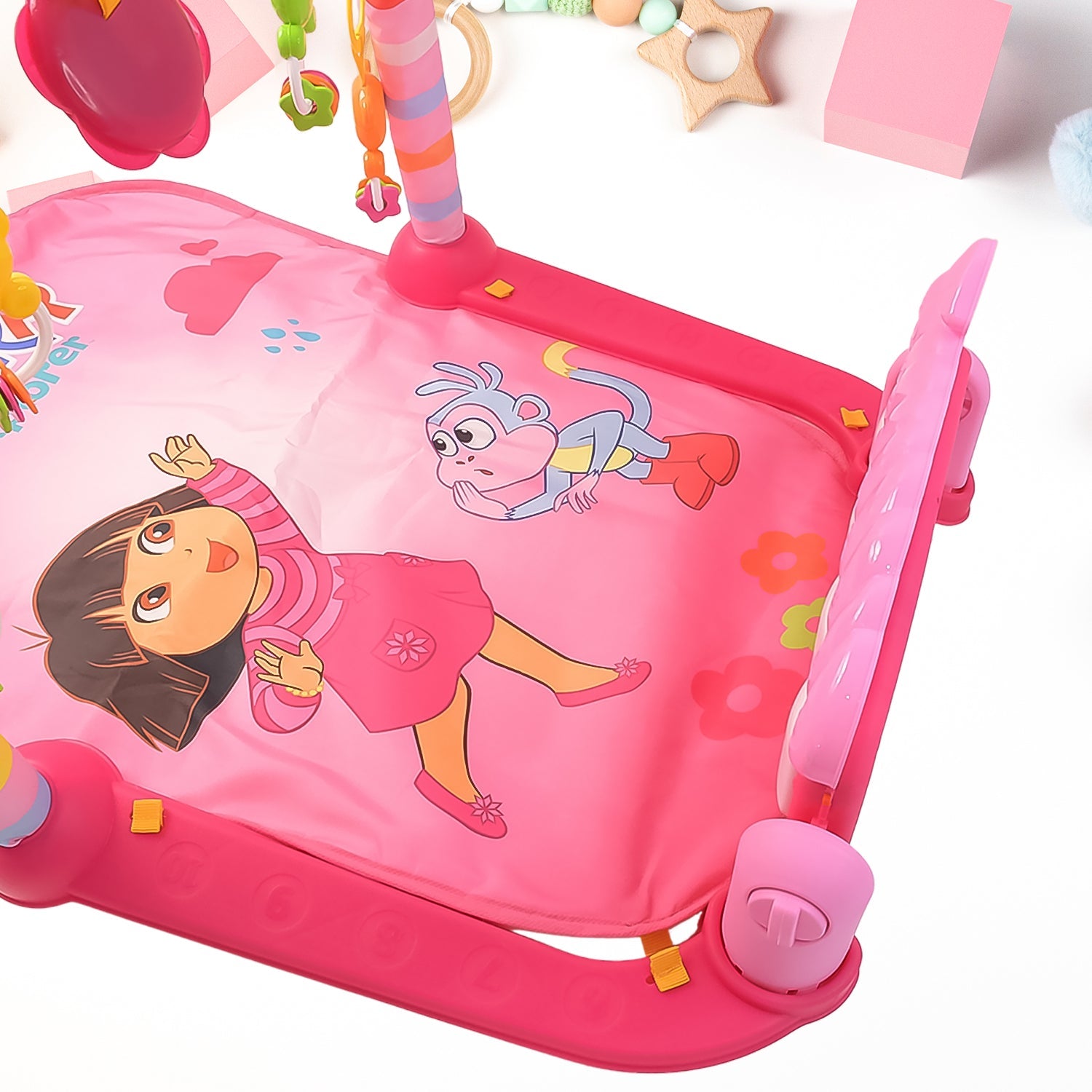 2in1 Baby Kick and Play Piano Gym Mat & Fitness Rack (1 Set) 2in1 Baby Kick and Play Piano Gym Mat & Fitness Rack (1 Set)